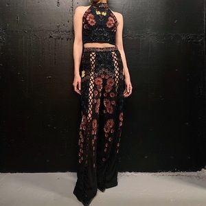 Nasty Gal Beaded two piece set
